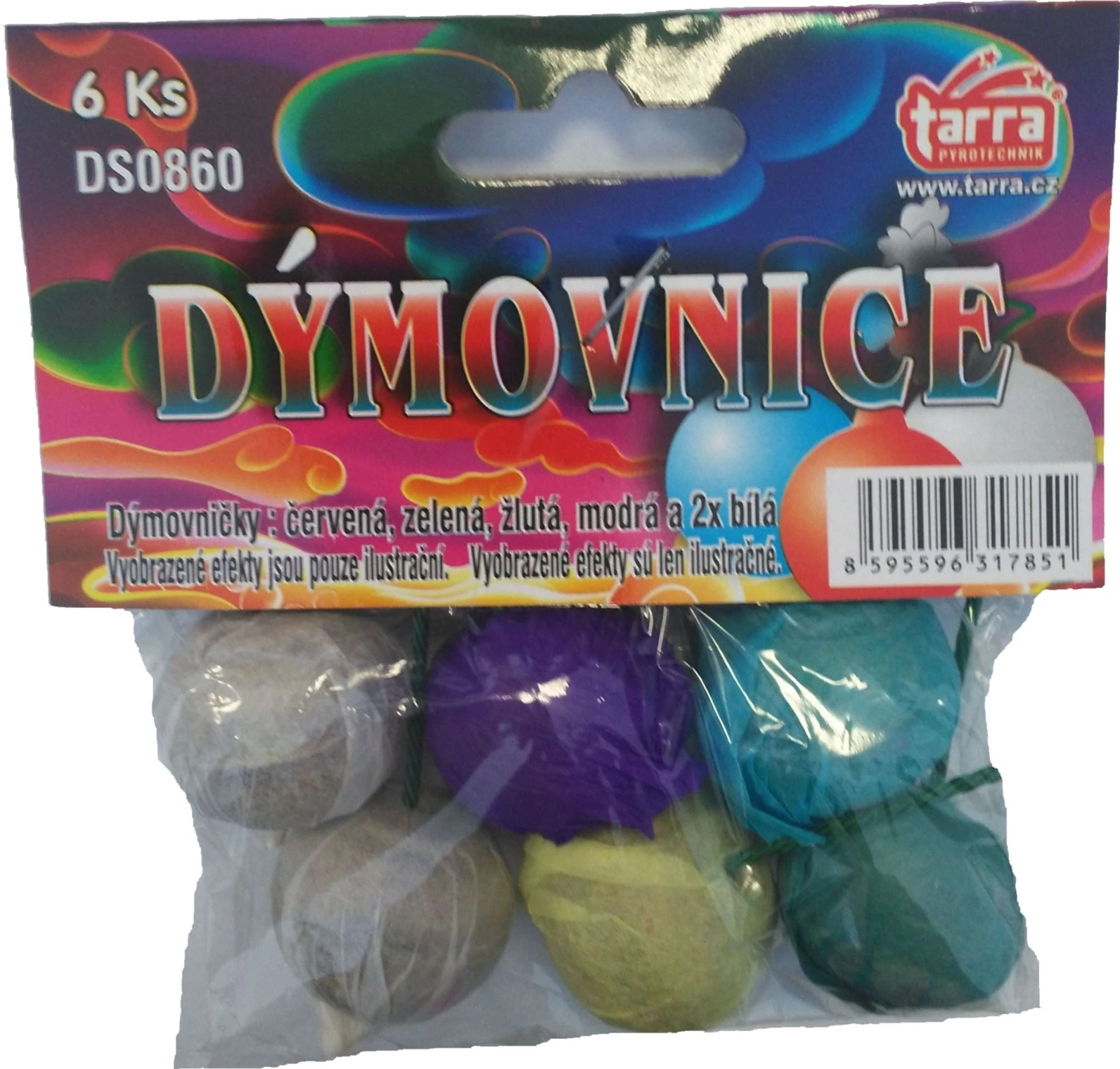 DÝMOVNIČKY COLOR BALLS  20/12/6