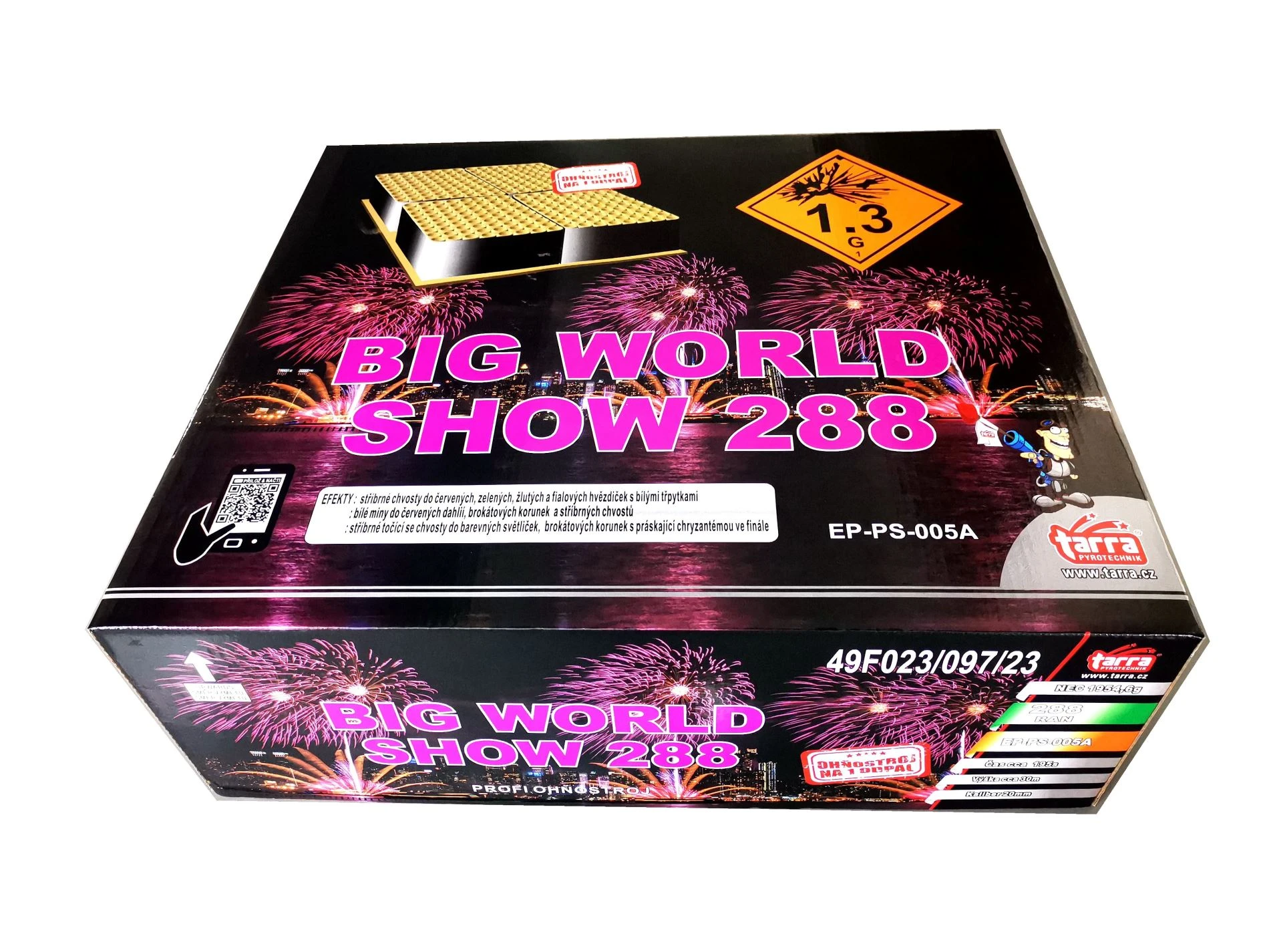 PROFI SLOŽENÝ OHŇOSTROJ BIG WORLD SHOW 288 RAN 1/1