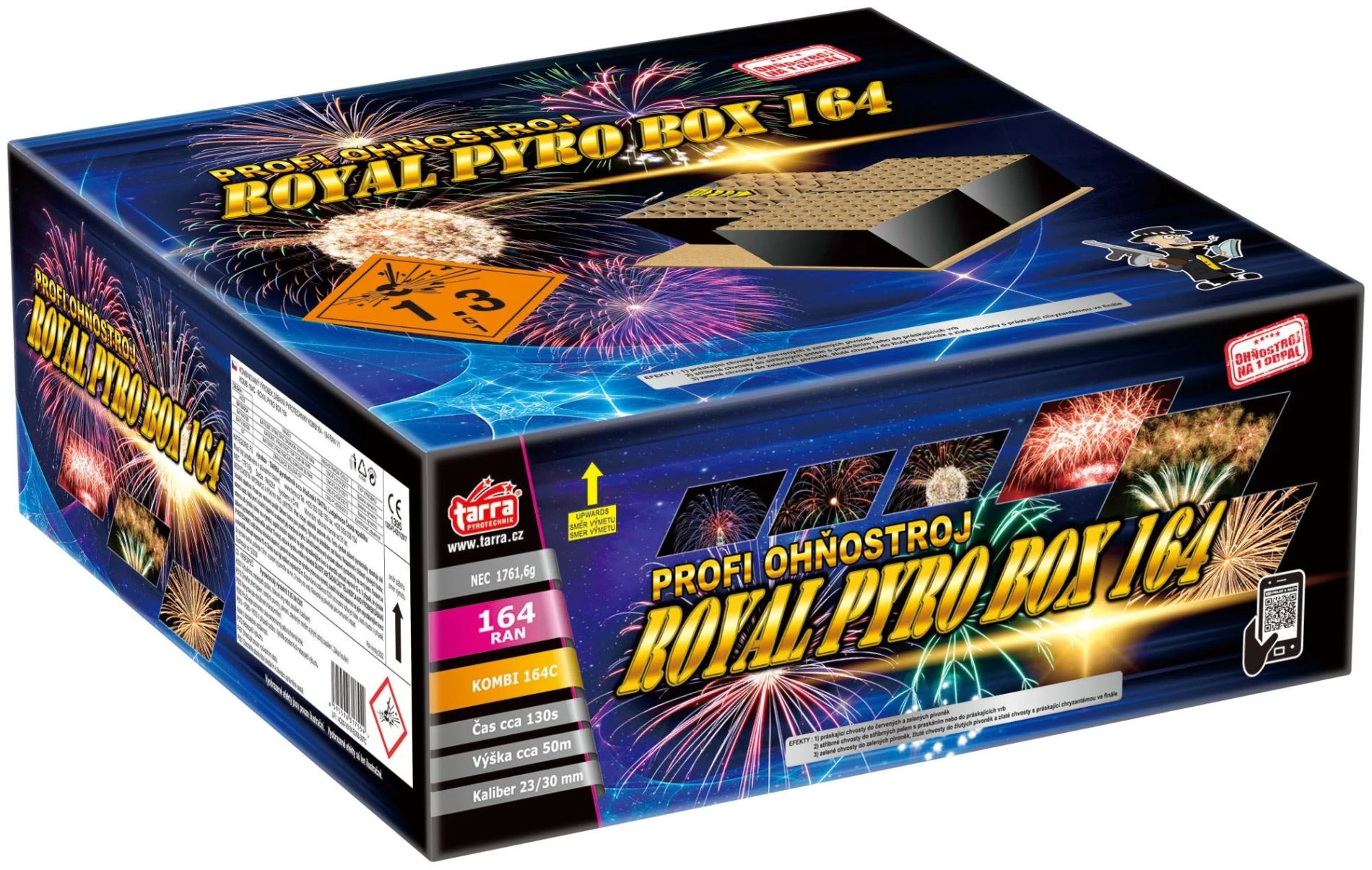 PROFI SLOŽENÝ OHŇOSTROJ ROYAL PYRO BOX 164 RAN 1/1