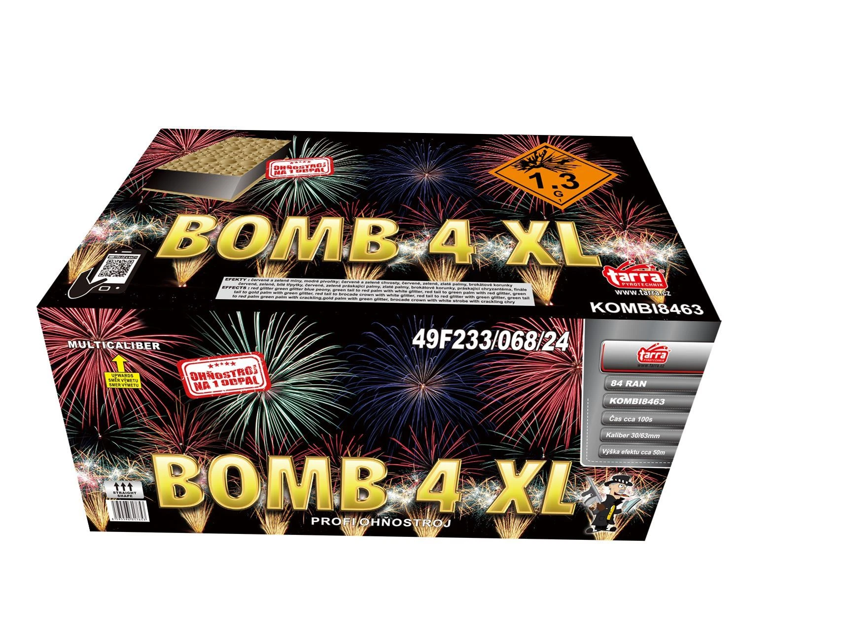 PROFI SLOŽENÝ OHŇOSTROJ BOMB 4XL - 84 RAN 1/1