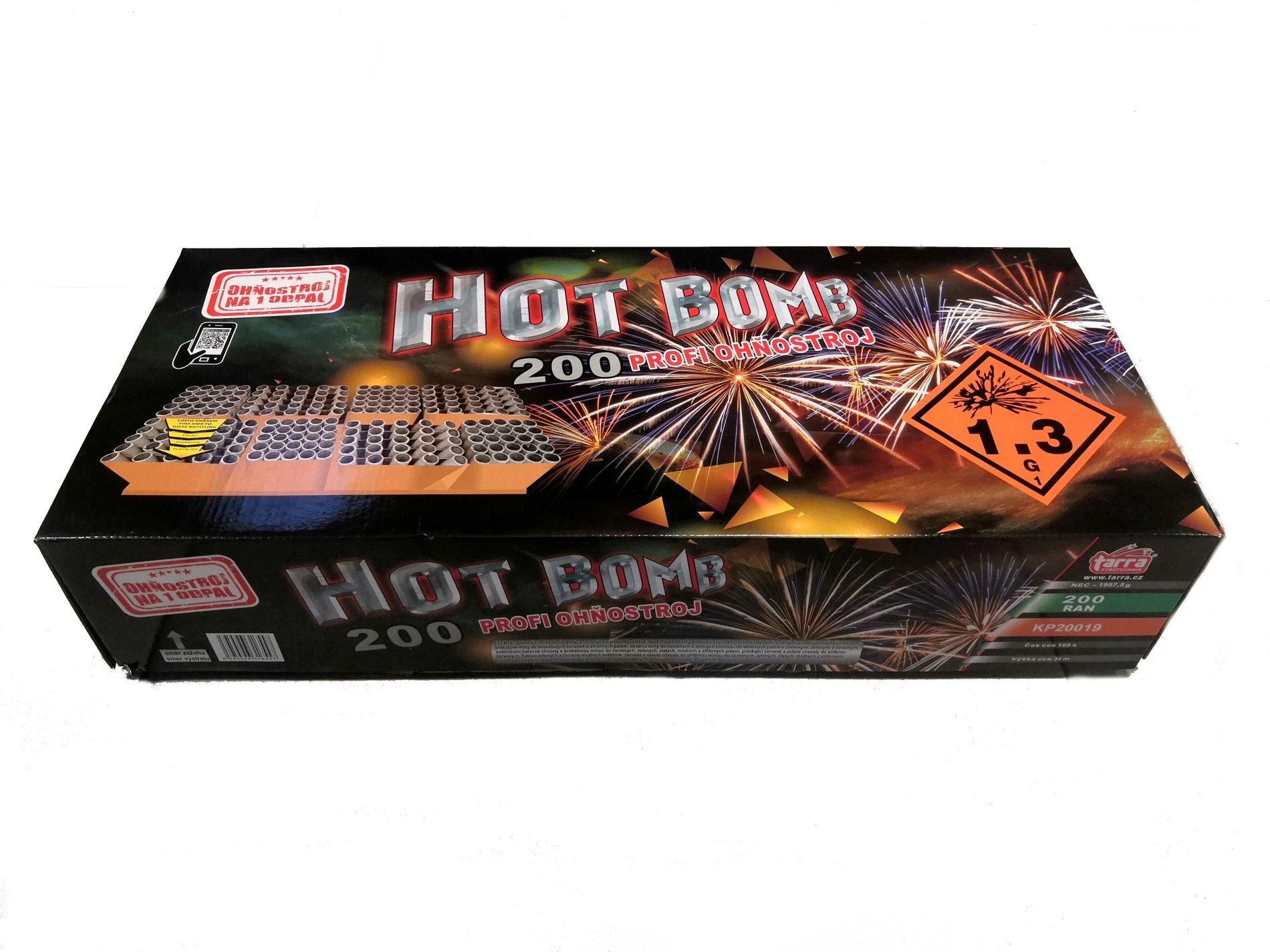 PROFI SLOŽENÝ OHŇOSTROJ HOT BOMB 200 RAN 1/8