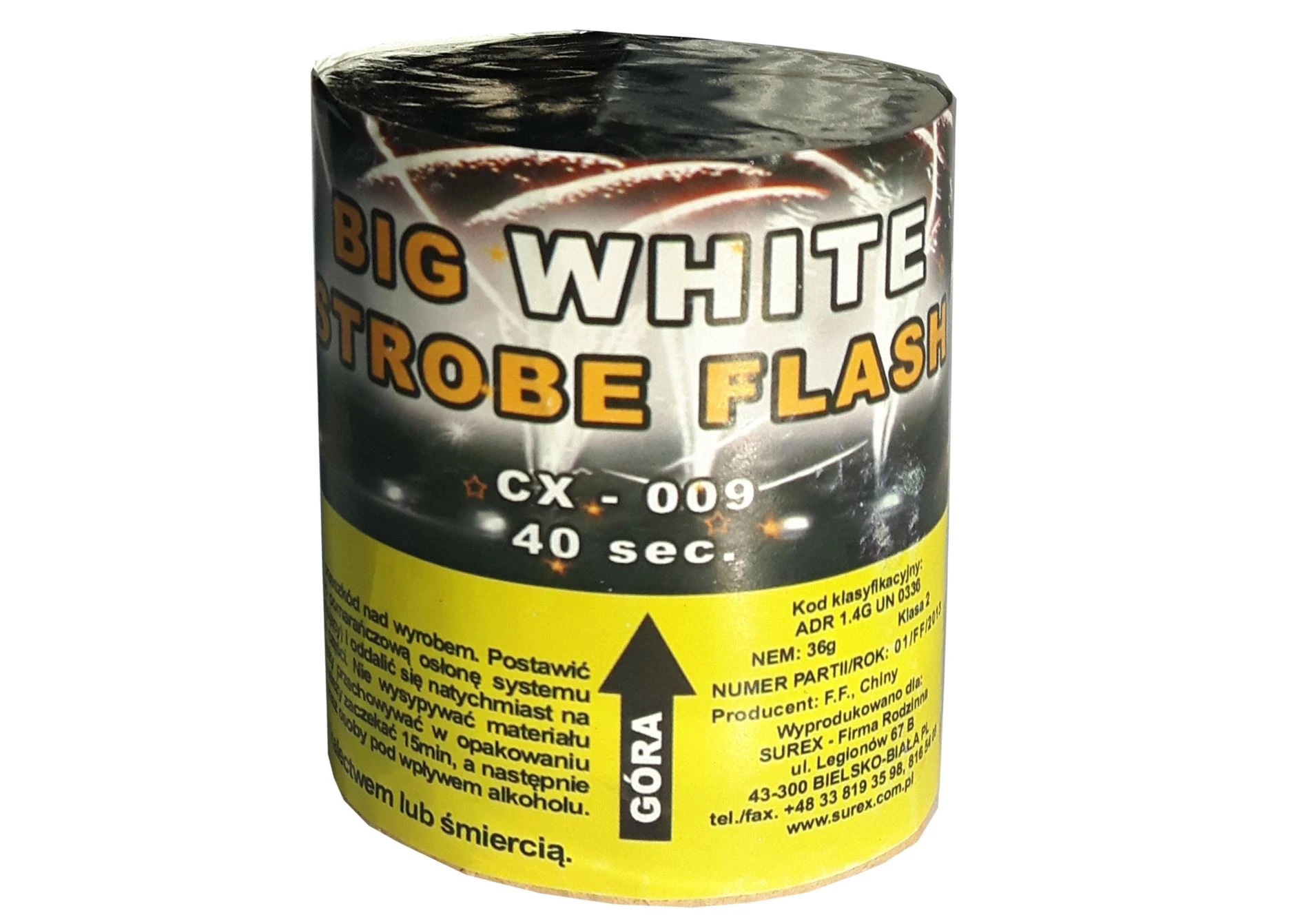 BIG WHITE STROBE FLASH 40sek - stroboskop - 10/5/1